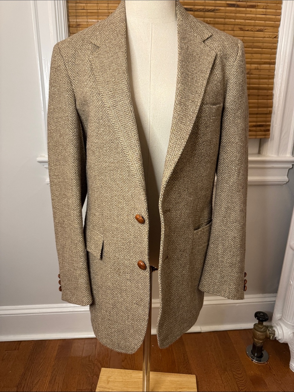 Vintage Levi's Tan Herringbone wool Blazer